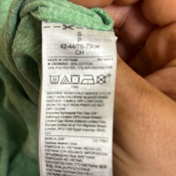 Nwot Gap Youth Green Logo Short Sleeved Tee Shirt.  Size Small - Picture 6 of 7